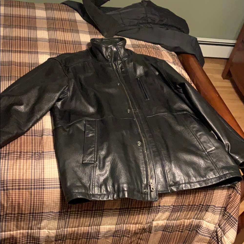 Leather jacket black